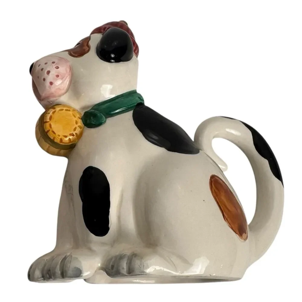 Omnibus OCI Fitz & Floyd Porcelain  Playful Pup Dog Creamer  Retired‎ MUGS